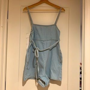 Jeans jumpsuit, with real pockets, and zipper